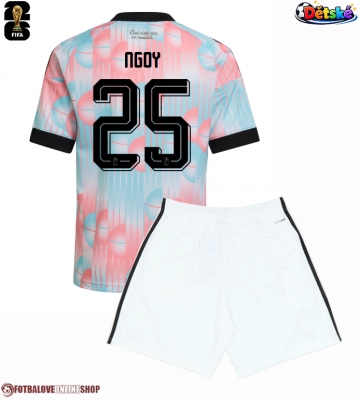 Belgie Nathan Ngoy #25 Venkovní dres komplet pro Děti MS 2026 Krátkým Rukávem (+ Krátké kalhoty)